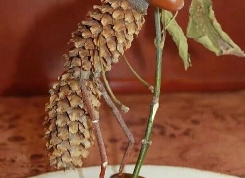 Поделки из шишек: идеи для детского сада и декора сада