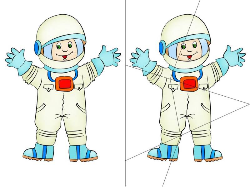 Космонавт для вырезывания