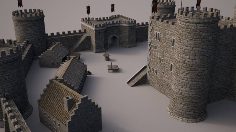 Medieval Castle 3d model