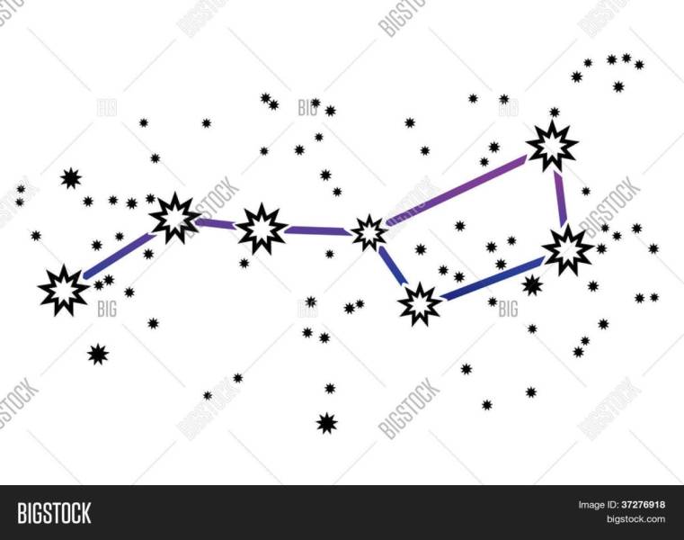 Созвездие большая Медведица схема по точкам
