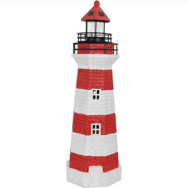 Sunnydaze Solar led Garden Lighthouse Outdoor Decor