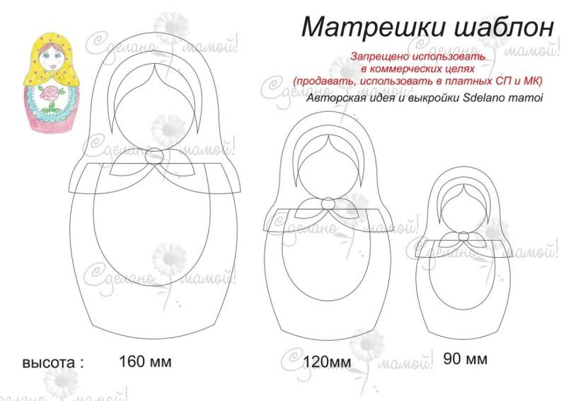 Лекало матрешки