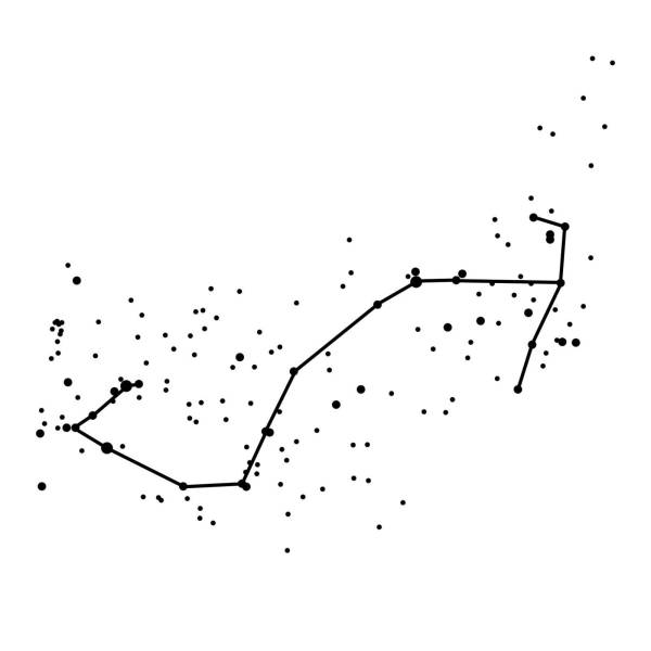 Схематическое изображение созвездия скорпиона