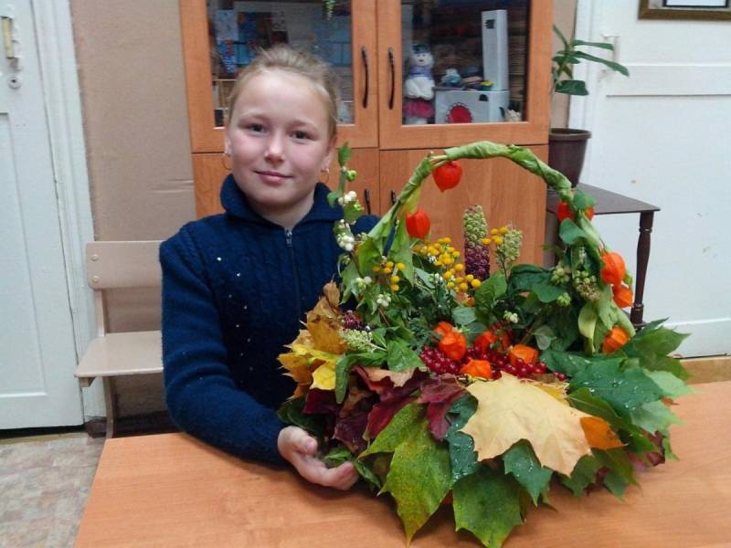 Осенний букет в школу на конкурс