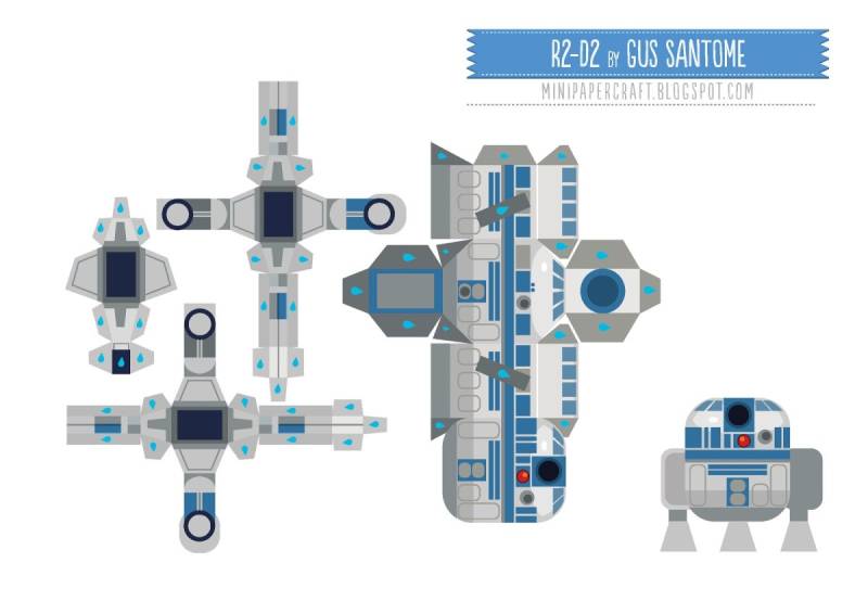 Робот Звездные войны паперкрафт