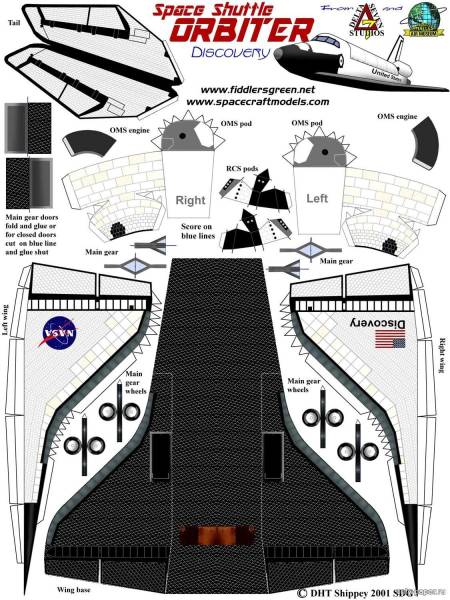 Буран космический корабль схема для склейки