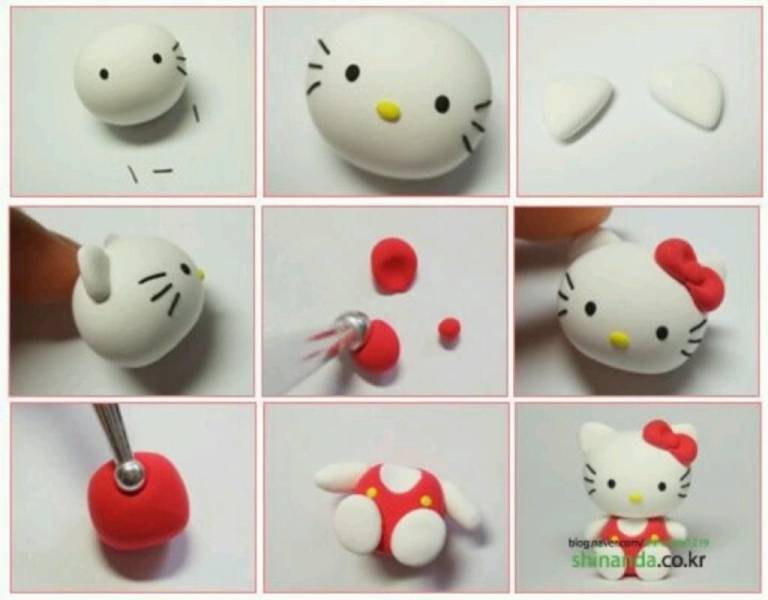 Hello Kitty из полимерной глины