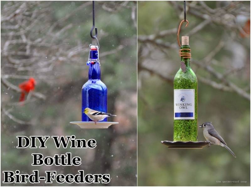 How to make a Bird Feeder from a two Bottle Tutorial -youtube