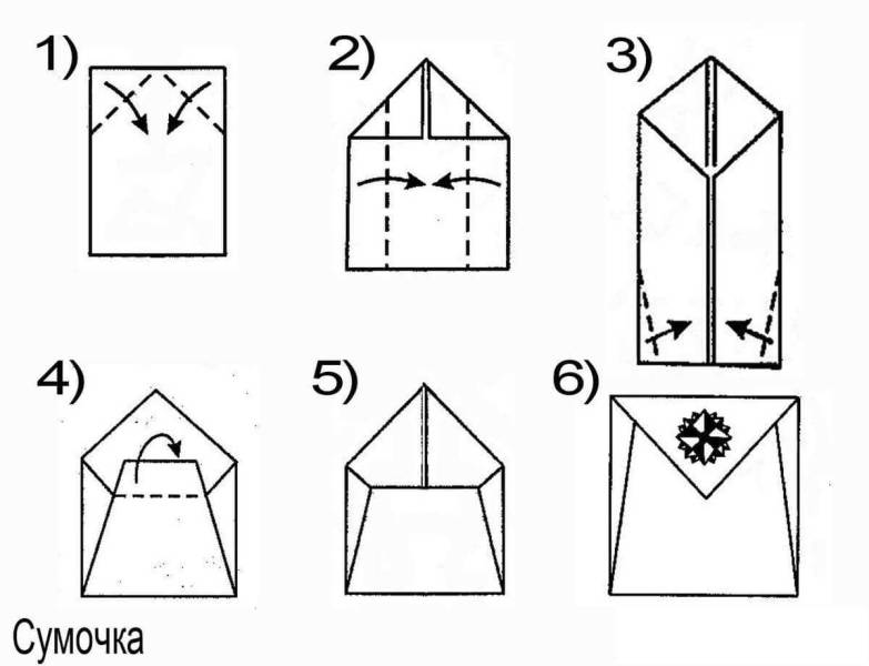 Оригами-кошелек из бумаги, 5 лучших схем для детей