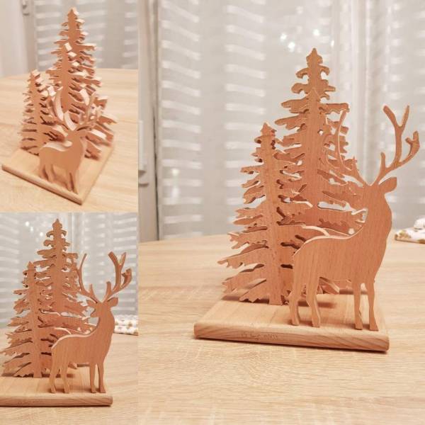 Art Designs Christmas Decor in Wood