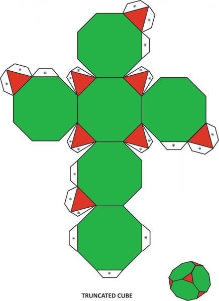 Развертка усеченного Куба