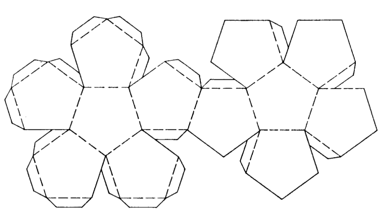 Усеченный икосаэдр развертка а4