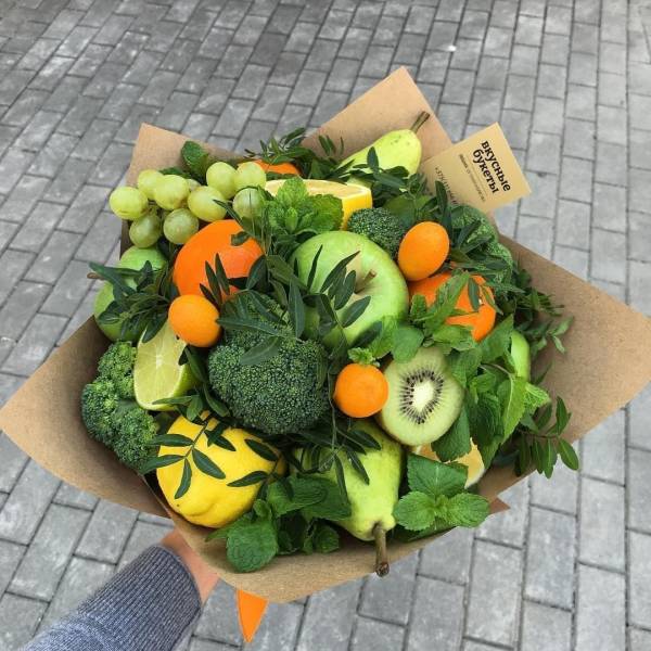 Букет из съедобной зелени