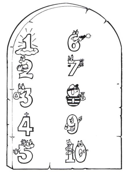 Поделка 10 заповедей Воскресная школа для малышей