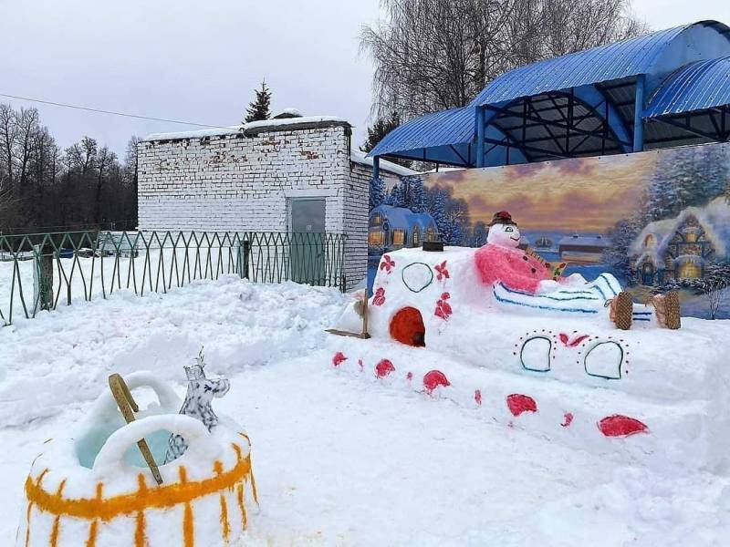 Снежные фантазии в детском саду