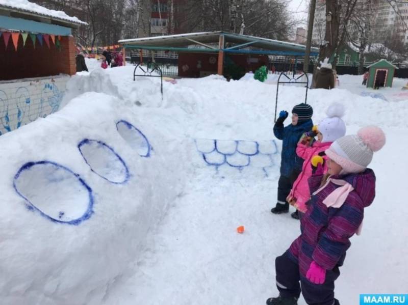 Снежный Лабиринт в детском саду