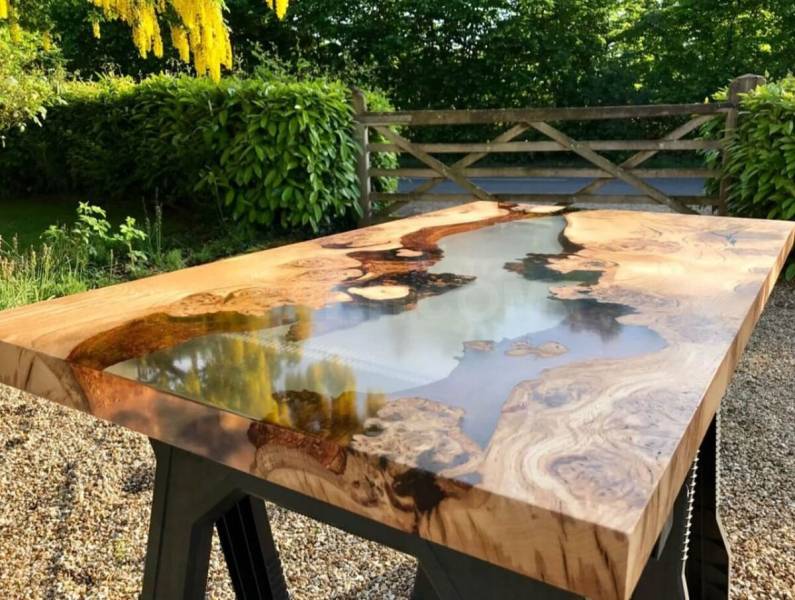 Epoxy Resin River Table