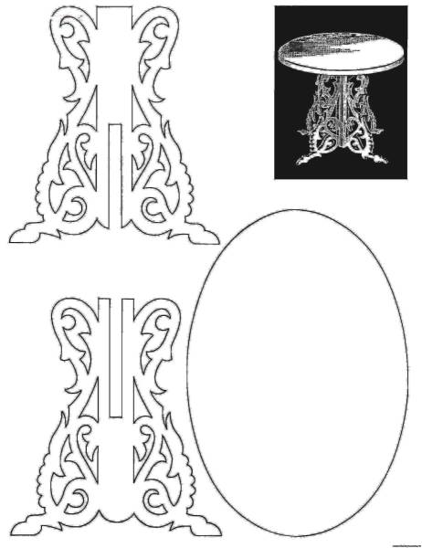 Кукольная мебель лобзиком из фанеры чертежи