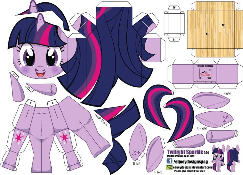 Бумажные пони Twilight Sparkle