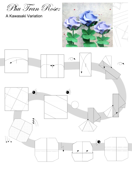 Схемы Кавасаки оригами