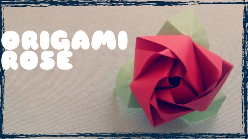 How to make easy Origami Rose