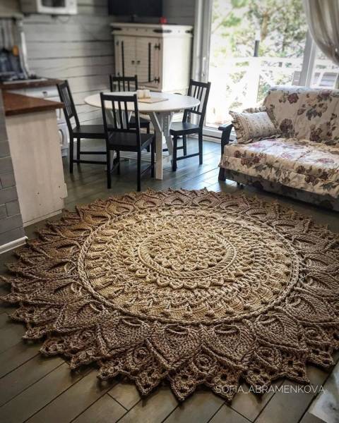 Ковер крючком Crochet Rug